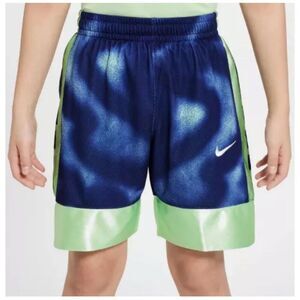 Nike Big Kids Boys Dri-FIT Elite 23 Basketball Shorts Blue/Green XL 13-15 NWT